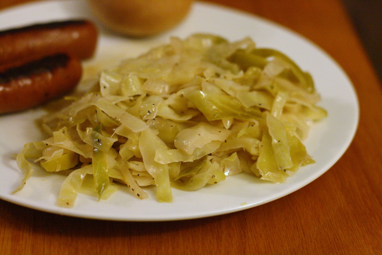 Laine's Recipe Box Green Cabbage and Apple Saute