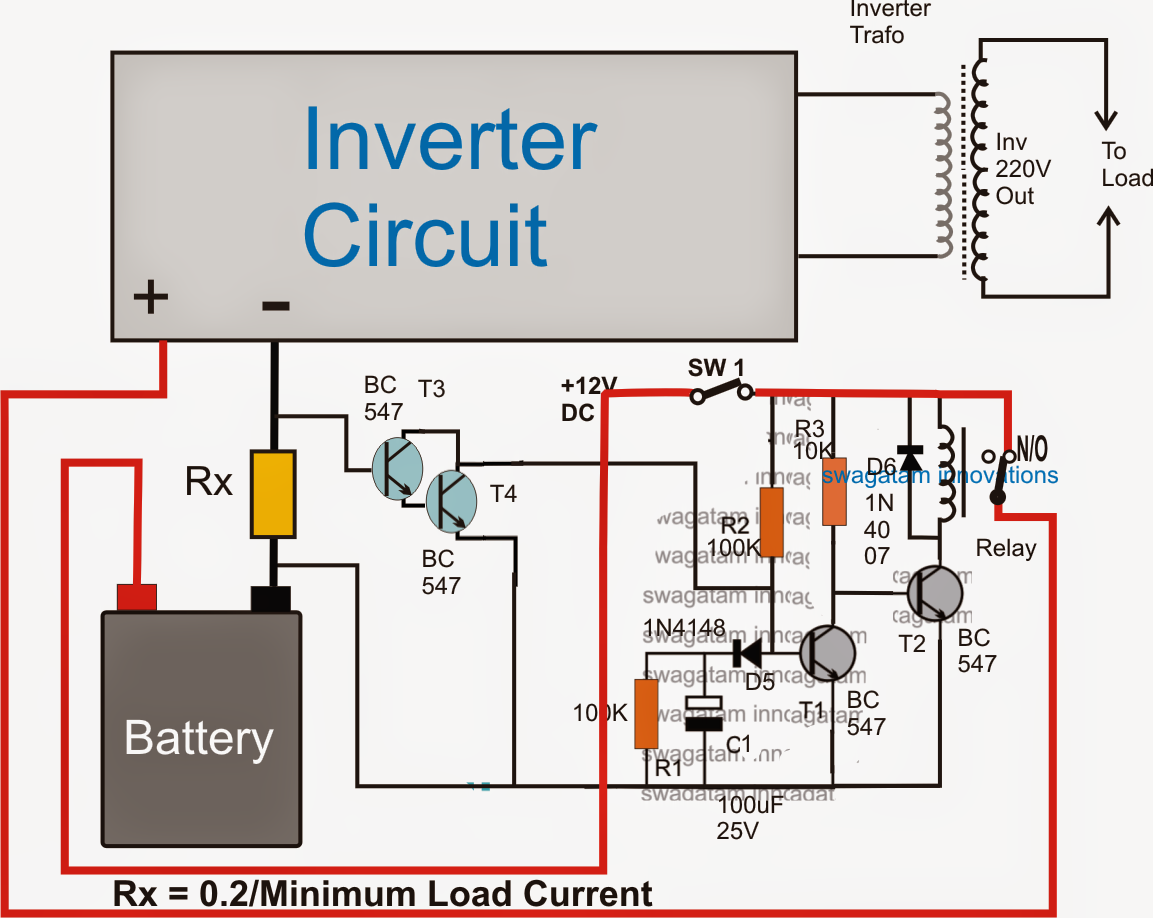 No Load  Detector and Cut off Circuit for Inverters 