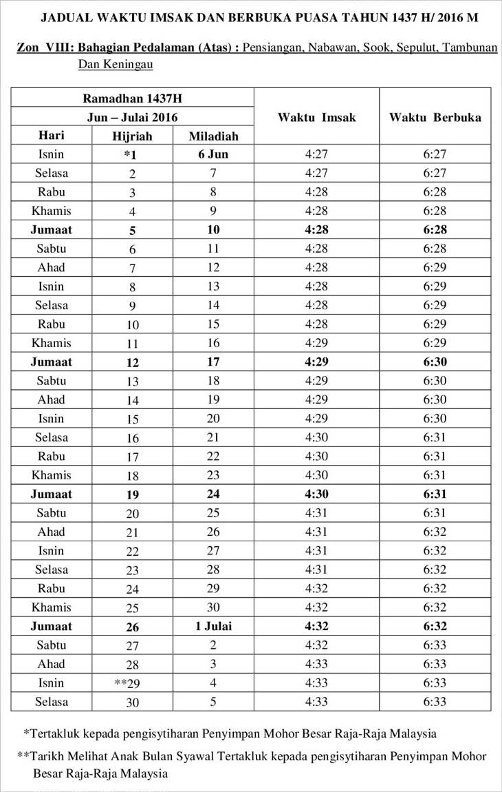 Jadual Waktu Solat Lahad Datu 2020 - Bes Tawaufm Info Bes Tawaufm