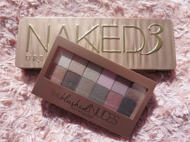 ♥ Palette The Blushed de Maybelline ♥et Naked 3 urban decay