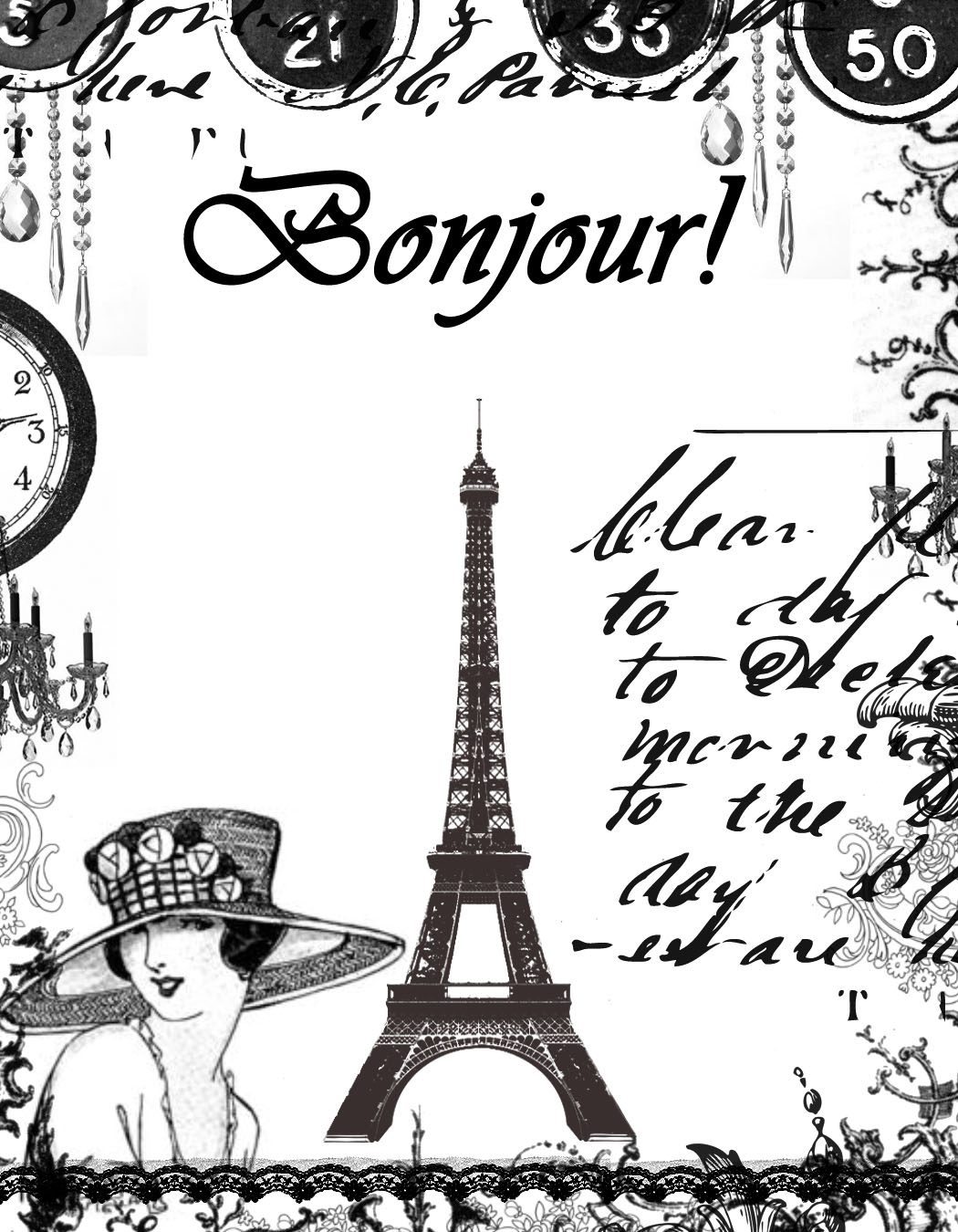 Картинки для скрапбукинга для распечатки черно белые