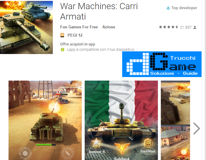 Trucchi War Machines: Carri Armati Mod Apk Android v1.7.7