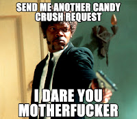 no me manden mas invitaciones para el candy crush