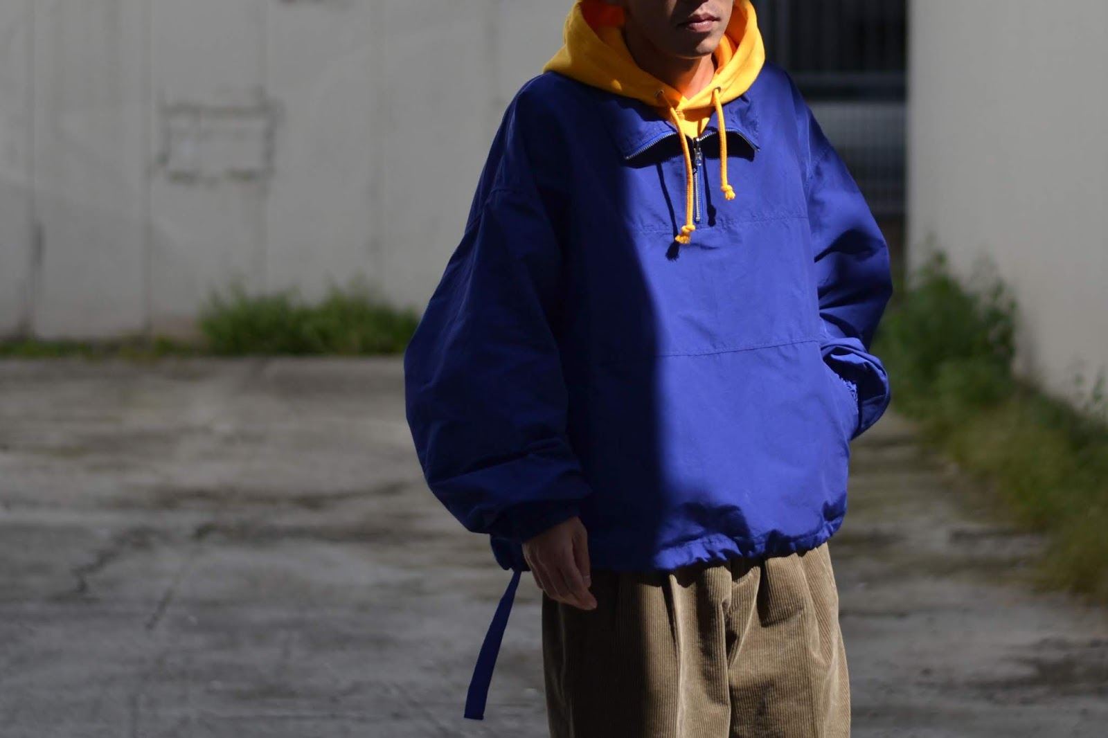 wonderland 21S/S Half zip blouson ブラック 1