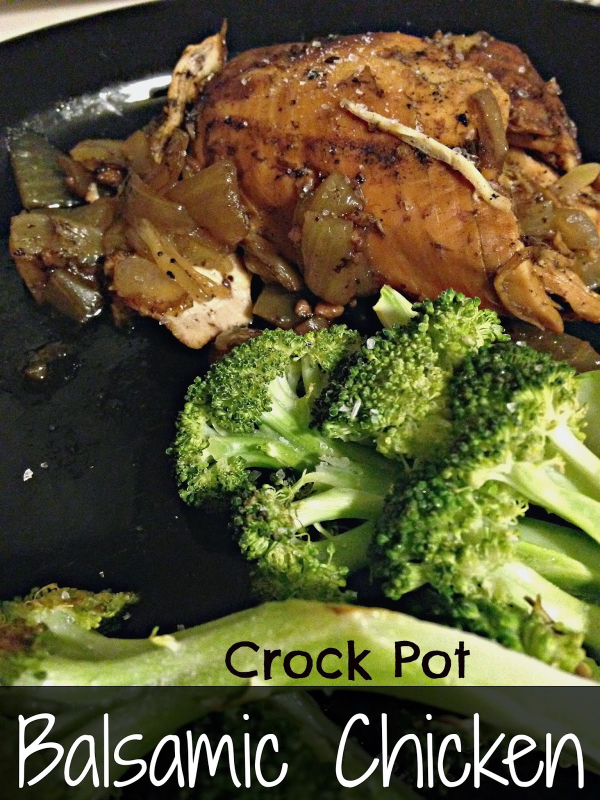 FitnHappy Mommy Crock pot Balsamic Chicken