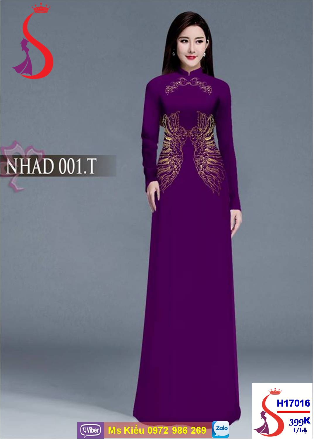 Áo Dài Màu Tím Hoa Cà Đẹp, Thời Trang (Albuml 4.3)
