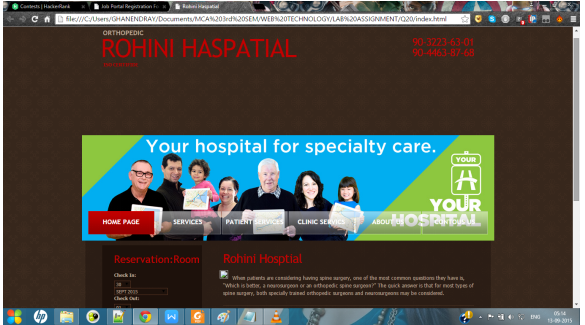 Hospital Website Design HTML Code Free Code