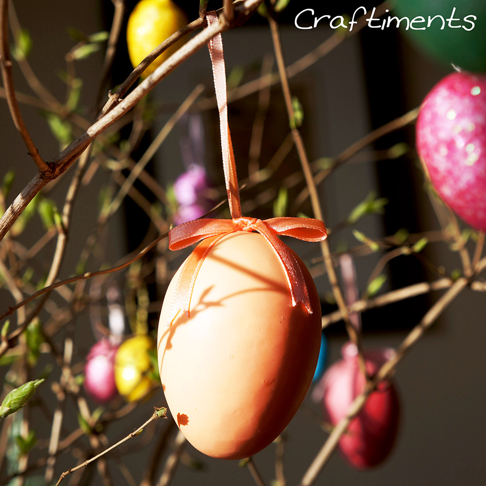 Styrofoam Easter egg ornaments