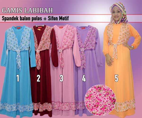 baju gamis pengantin dengan bahan sifon