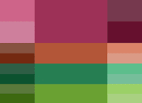 Sangria сангрия Тетрадная палитра (двойной контраст) Осень-зима 2014 Pantone модные популярные цвета