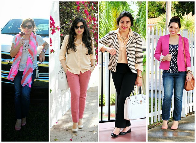 march pink spring outfits