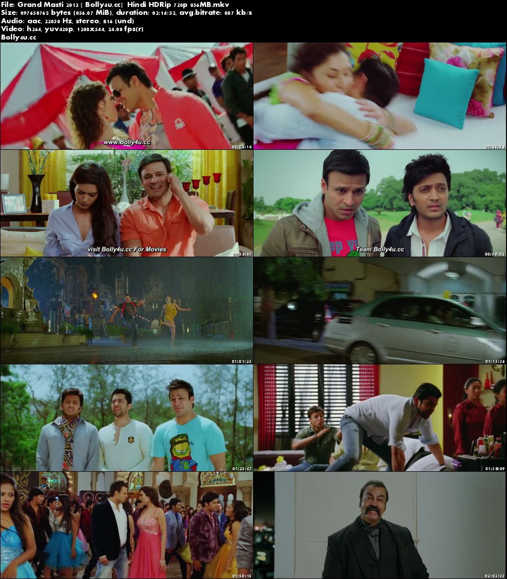 Grand Masti 2013 HDRip 350MB Full Hindi Movie Download 480p