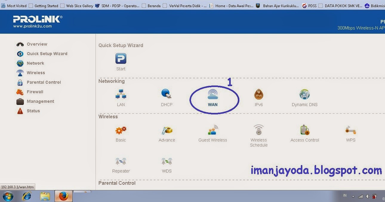 CARA SETTING AP PROLINK