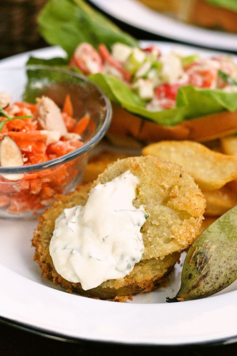 Perfectly imperfect Southern Style DeepFried Green Tomatoes