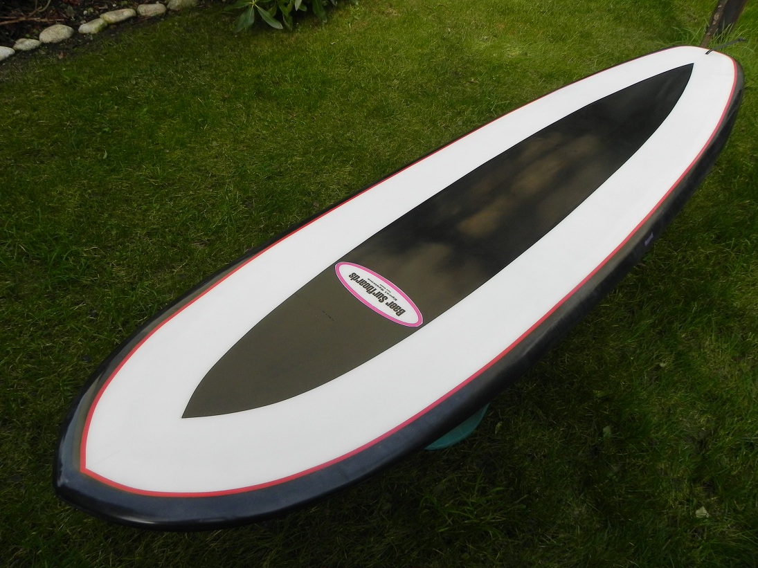 Baer Surfboards Wombat 7,2 Black & White