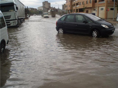 Inundaciones en Calle Lérida