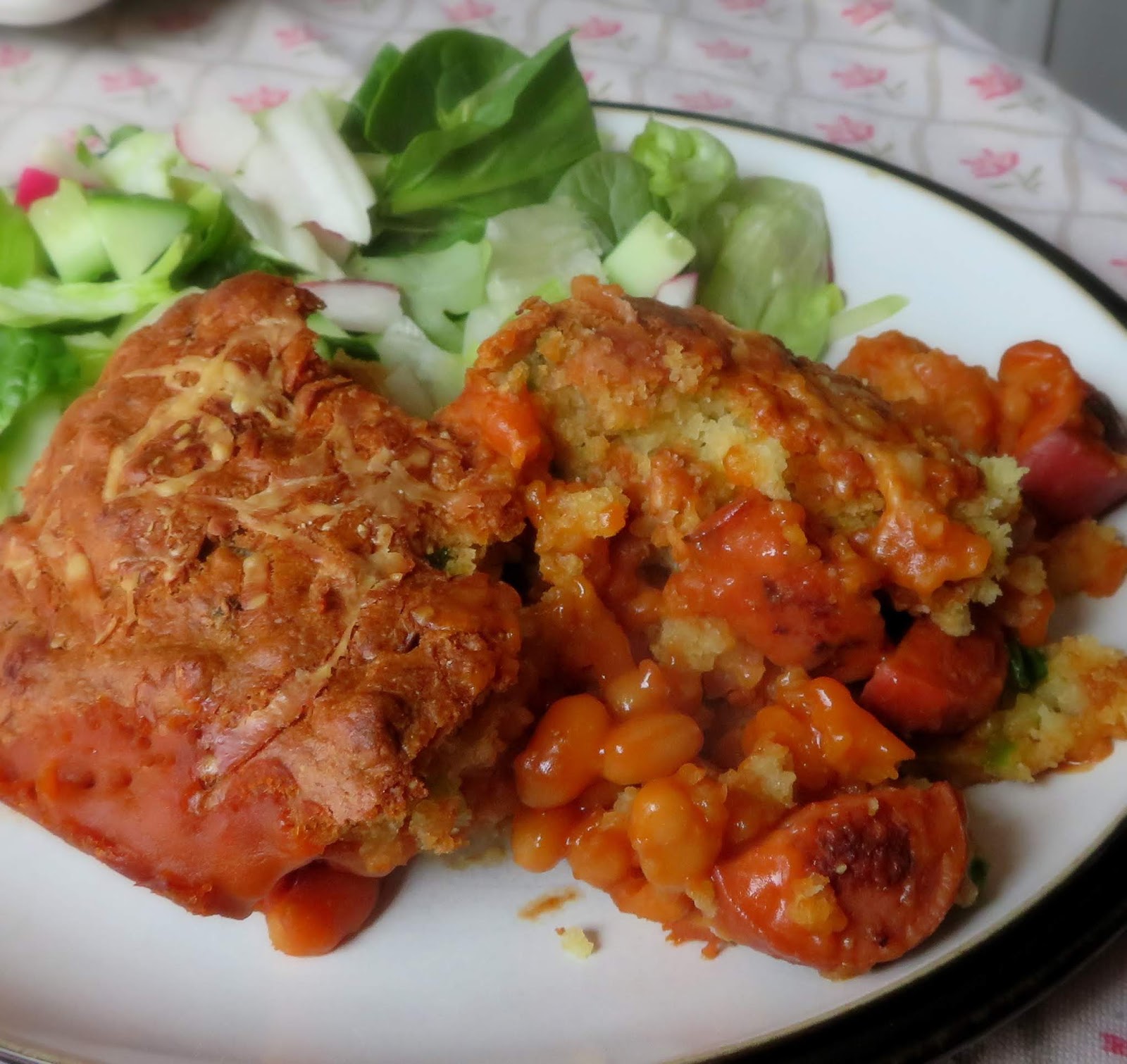 The English Kitchen Beans & Wieners Under Cornbread