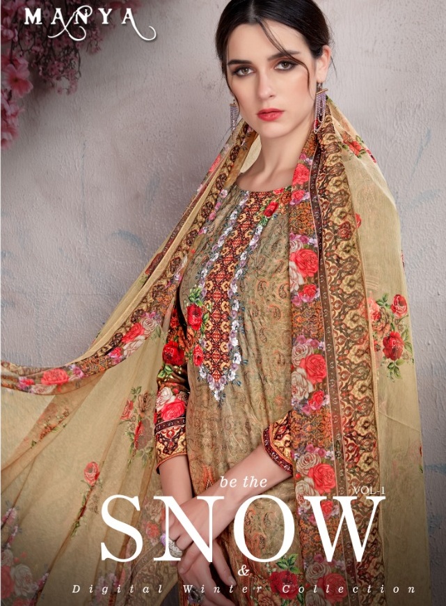 Manya Snow Pashmina Winter Salwar kameez Diwali Collection