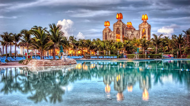 A stylized picture of Atlantis in the Bahamas