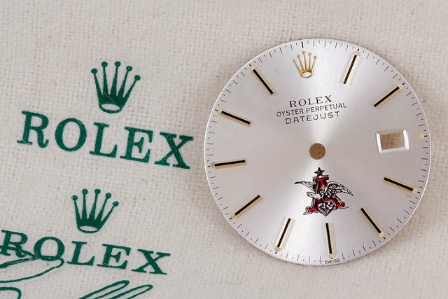 Anheuser Busch logo Rolex dial