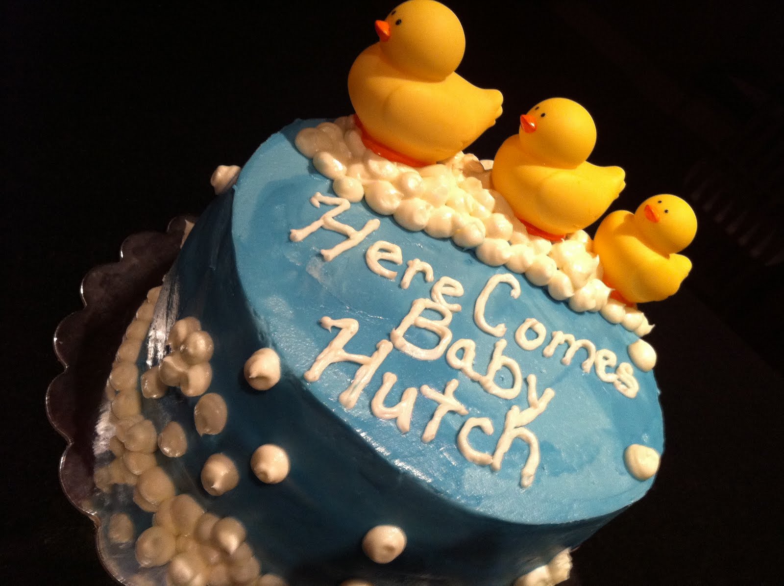 Sonya's Sweets and Treats Strawberry Cream Cheese Baby Shower Cake