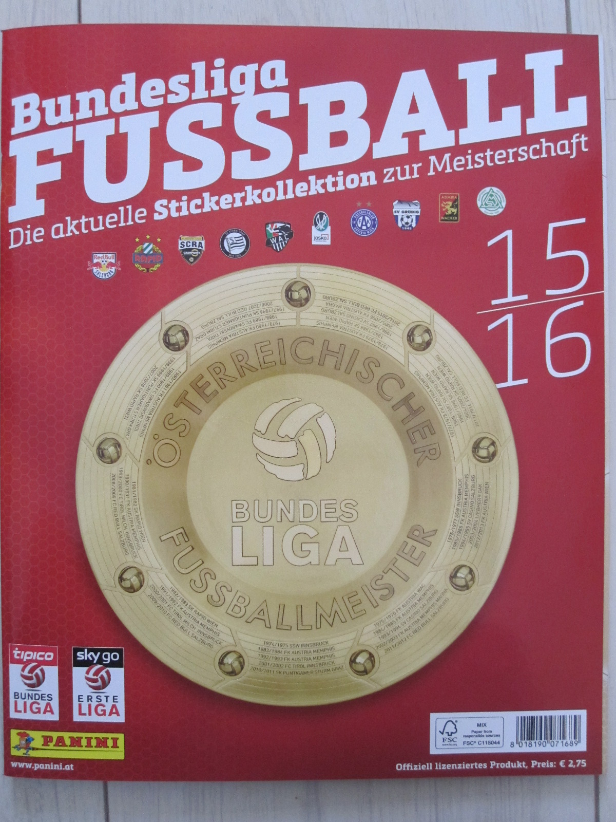 Only Good Stickers Panini Fussball Bundesliga 15 16 Austria