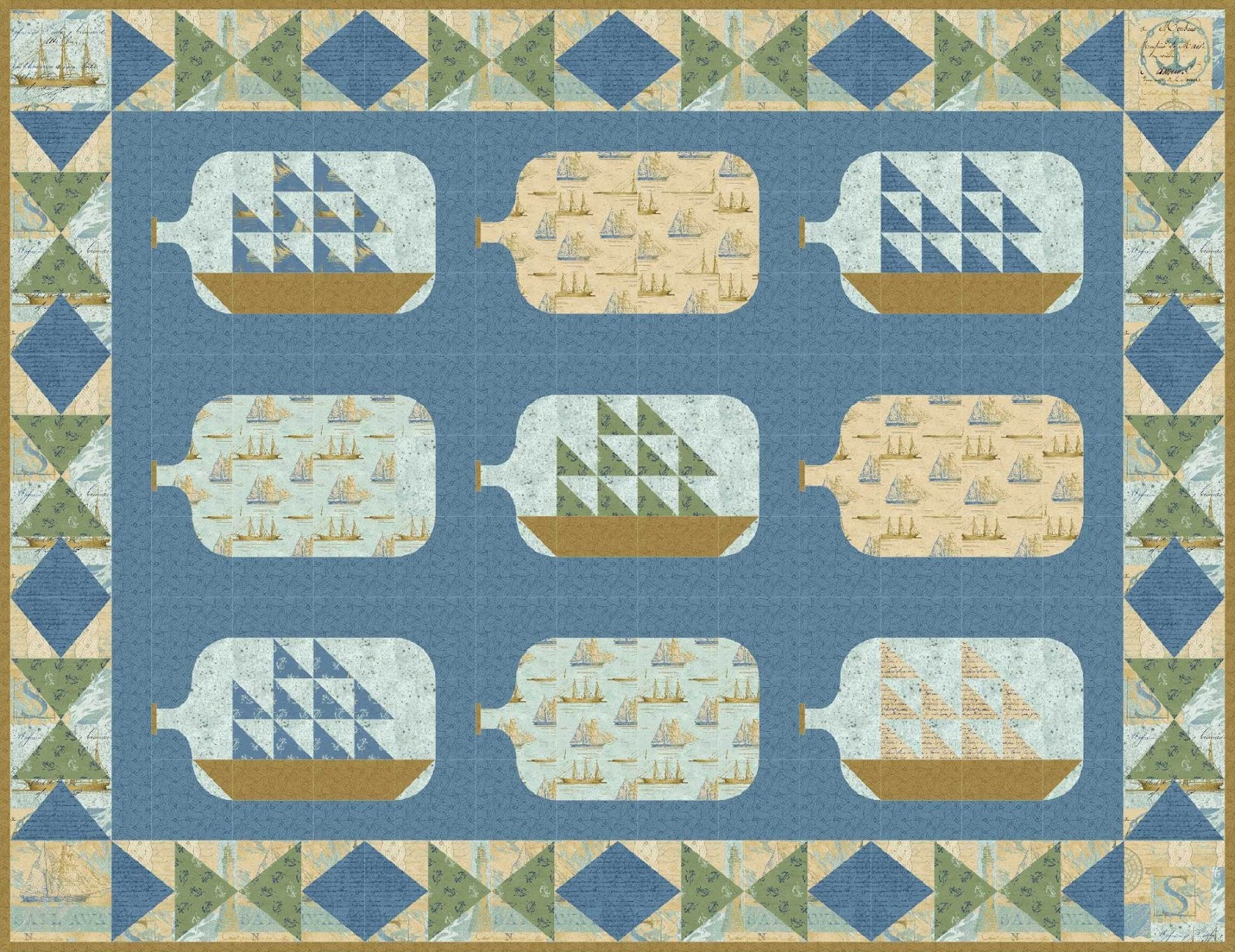 Quilt Inspiration Free Pattern Day Sailboats