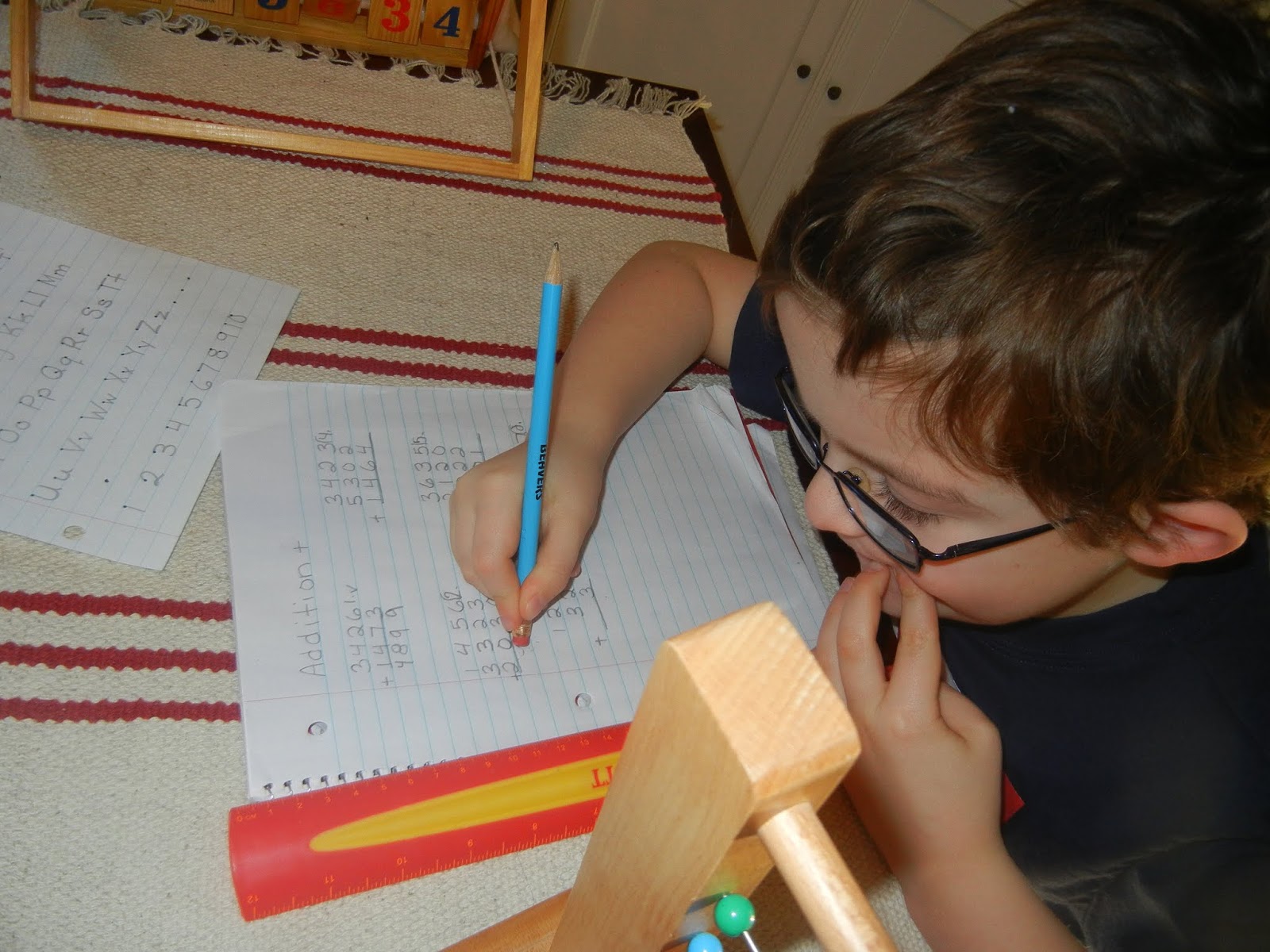 Montessori Bead Frames, Working With The Bead Frames At Home "Making