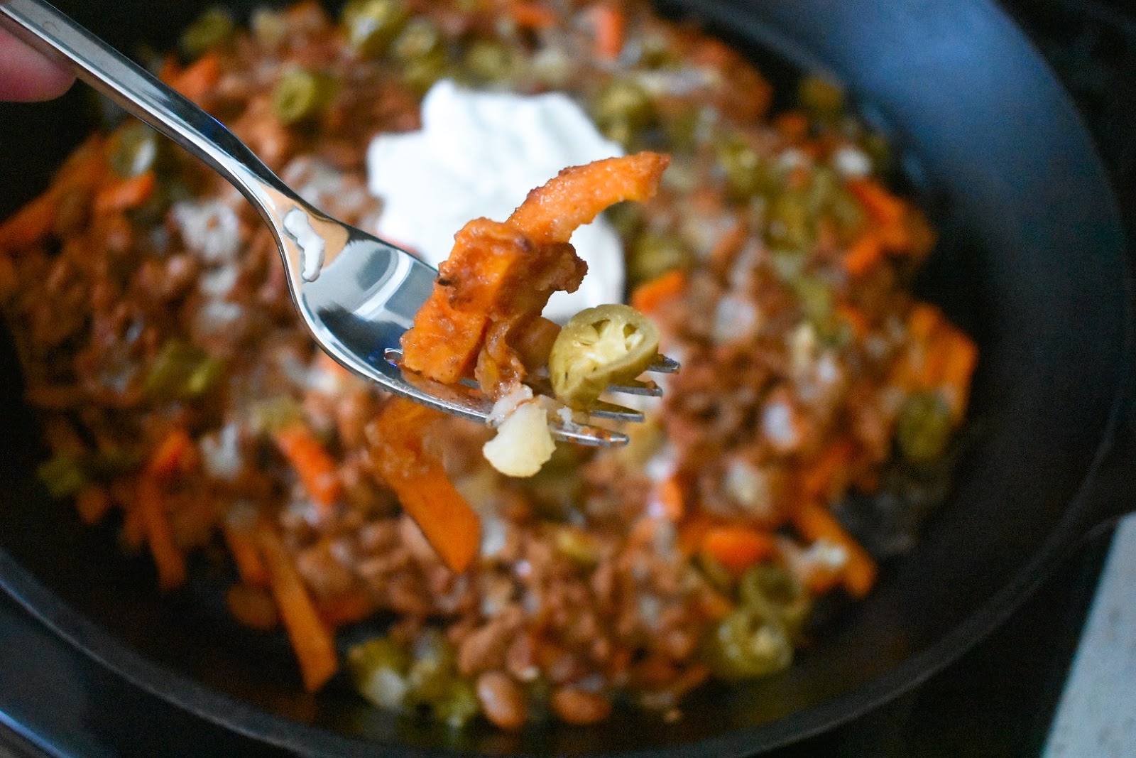 Turkey Chili Cheese Fries with Giardiniera Chef Jen
