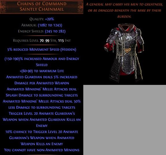 PoEのなんかかんか Chains of Command