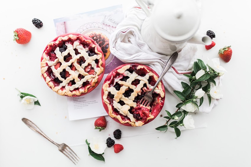 Pie Berry On White Pie Berry On White