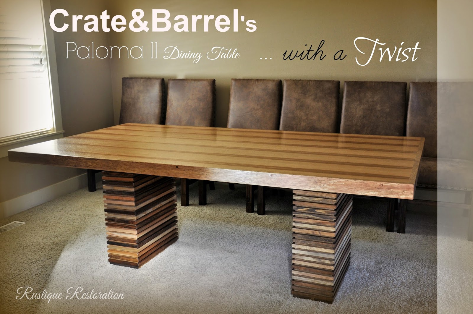 Rustique Restoration Crate&Barrel's Paloma II Dining Table with a Twist