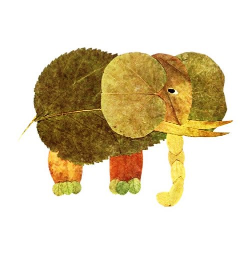 Leaves animal artwork ideas arts and crafts projects