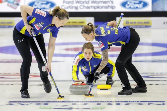 Mundial de Curling feminino 2018 Dia 2 Surto Olímpico