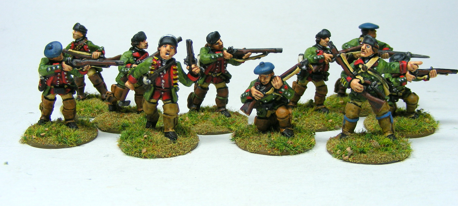 Evil Bob's Miniature Painting: French and Indian War Pennsylvania Rangers