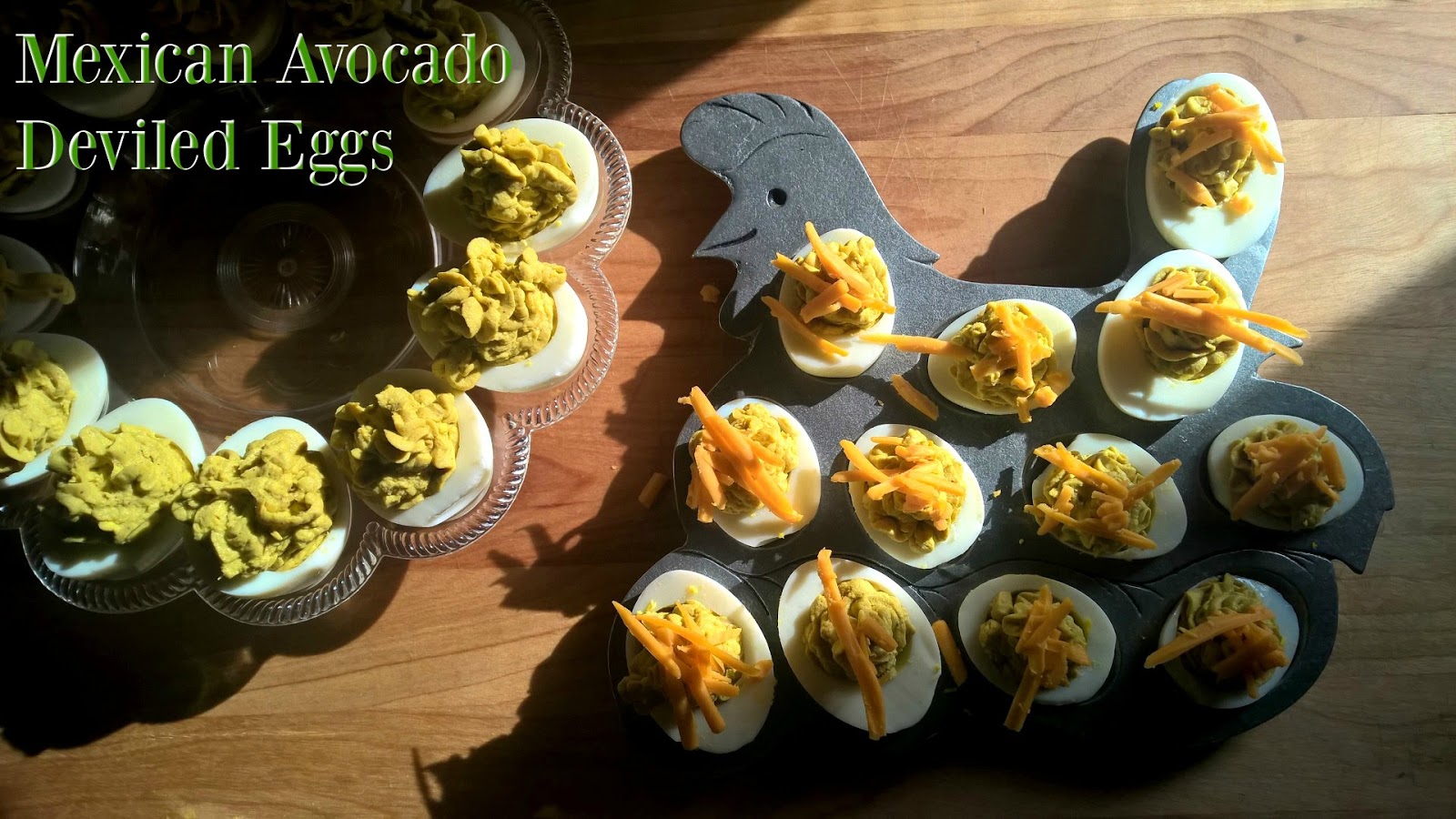 Mexican Avocado Deviled Eggs