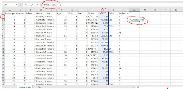 Step by step data analysis using spreadsheet application (e.g ...