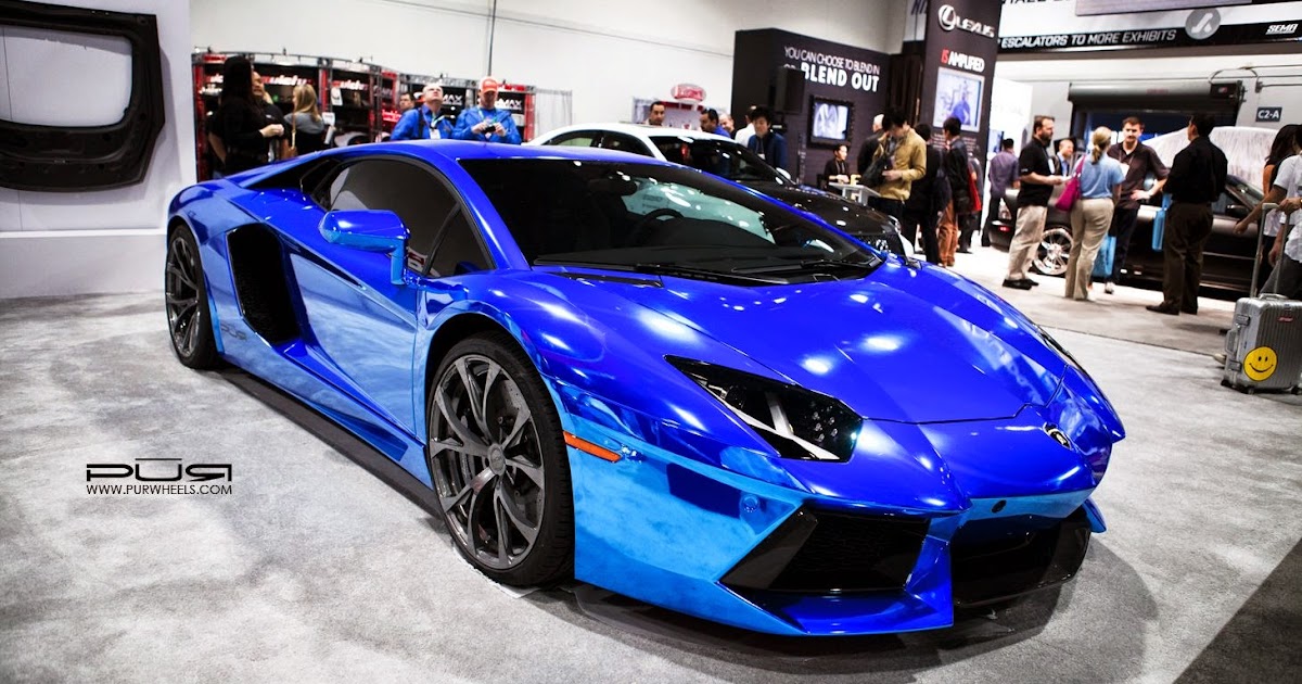Синий хром Lamborghini Gallardo