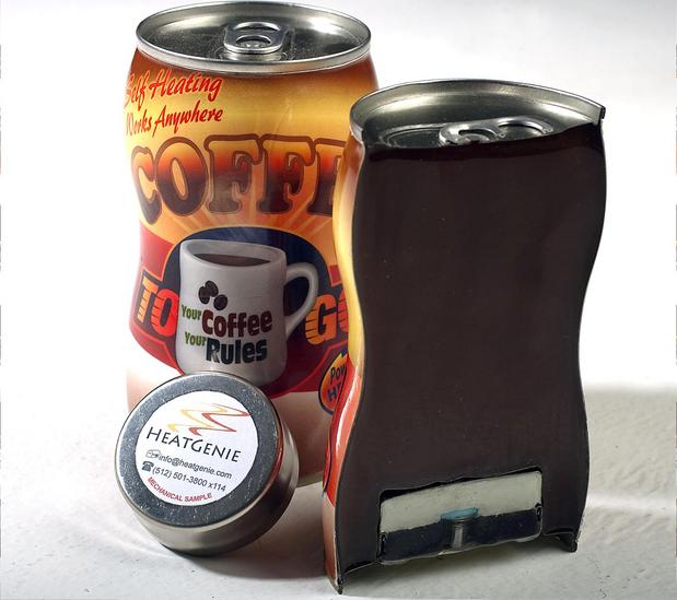 self heating coffee food drinks