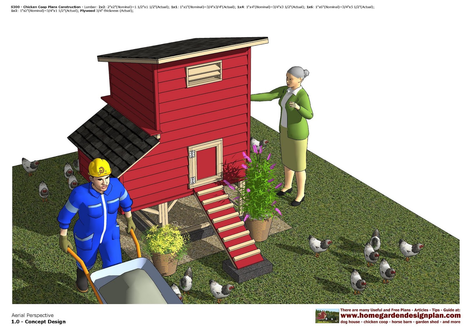 home garden plans: S300 _ Chicken Coop Plans Construction ...