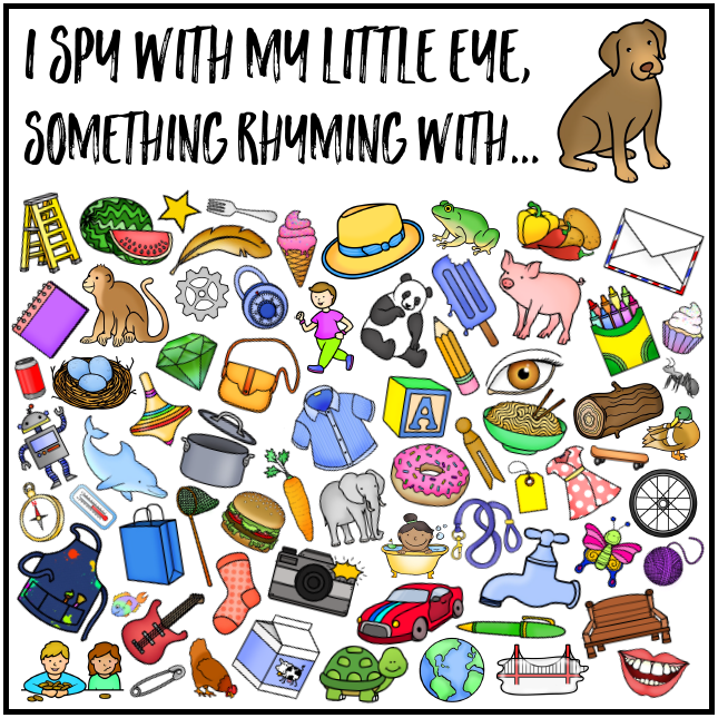Word Family I Spy Mats you clever monkey