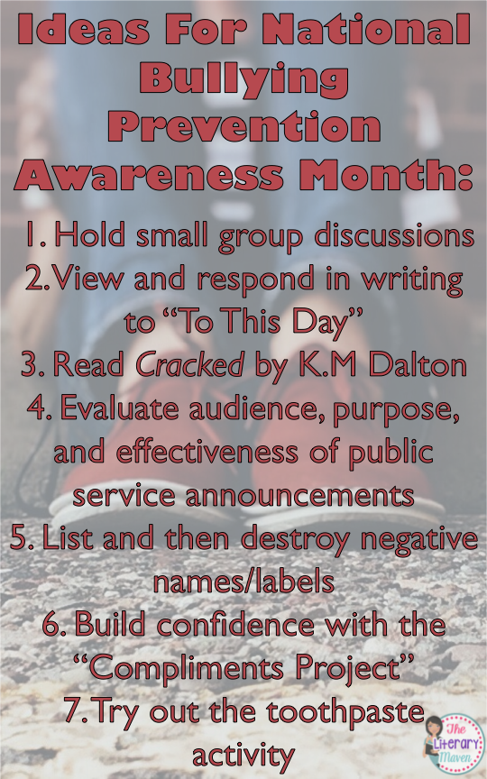 National Bullying Prevention Awareness Month 7 Activities for
