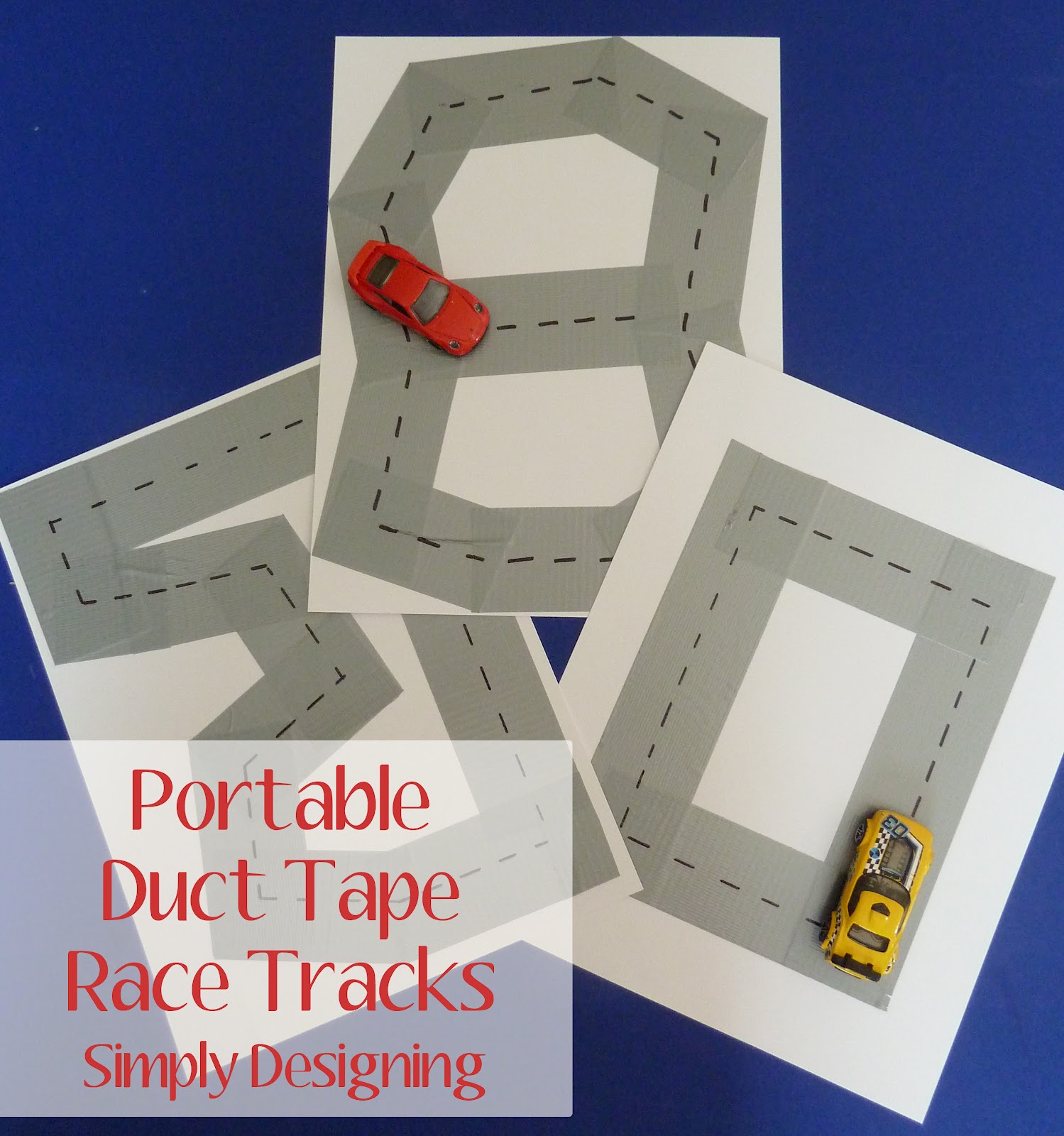 Masking Tape Race Track – Boredom Buster!