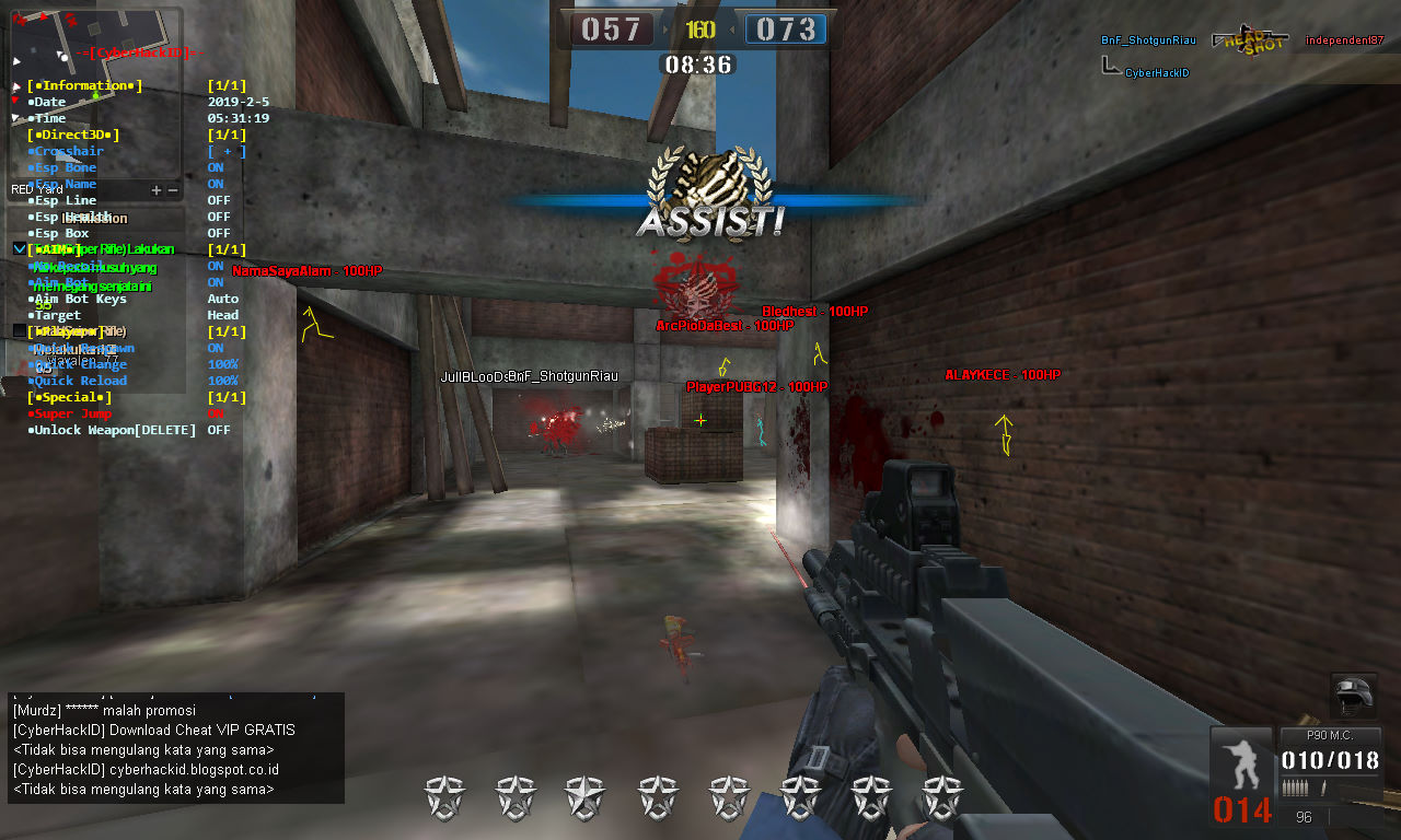 New Update Cheat Point Blank Beyond Limits 10 Febuari 2019