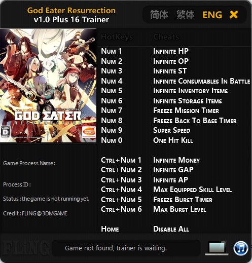 god eater resurrection pc cheat engine god eater resurrection pc cheat engine
