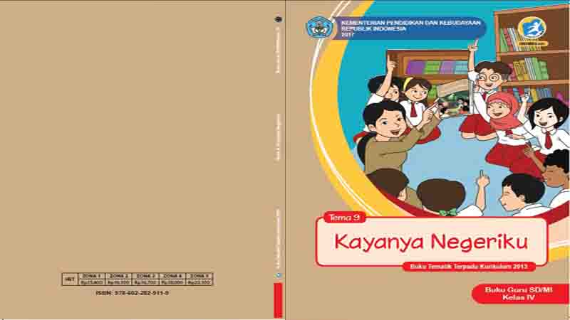 Buku Guru Kelas 4 SD Tema 9 Kayanya Negeriku Kurikulum
