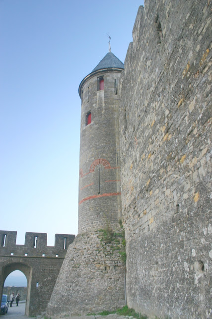 Outside the walled in city of Carcassonne.