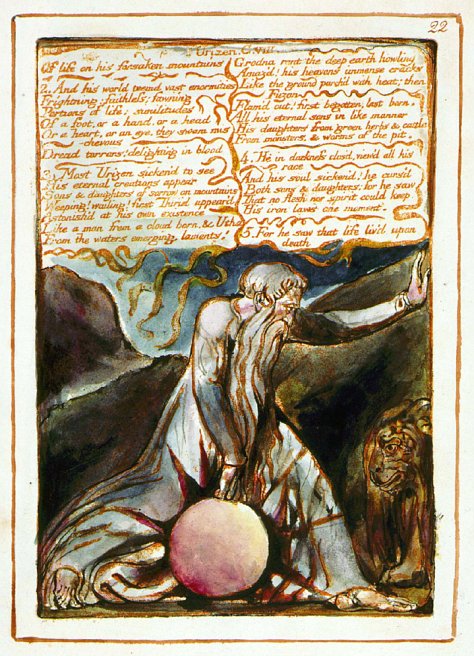 forma es vacío, vacío es forma William Blake El libro de Urizen