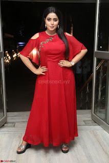 Poorna in Maroon Dress at Rakshasi movie Press meet Cute Pics ~  Exclusive 41