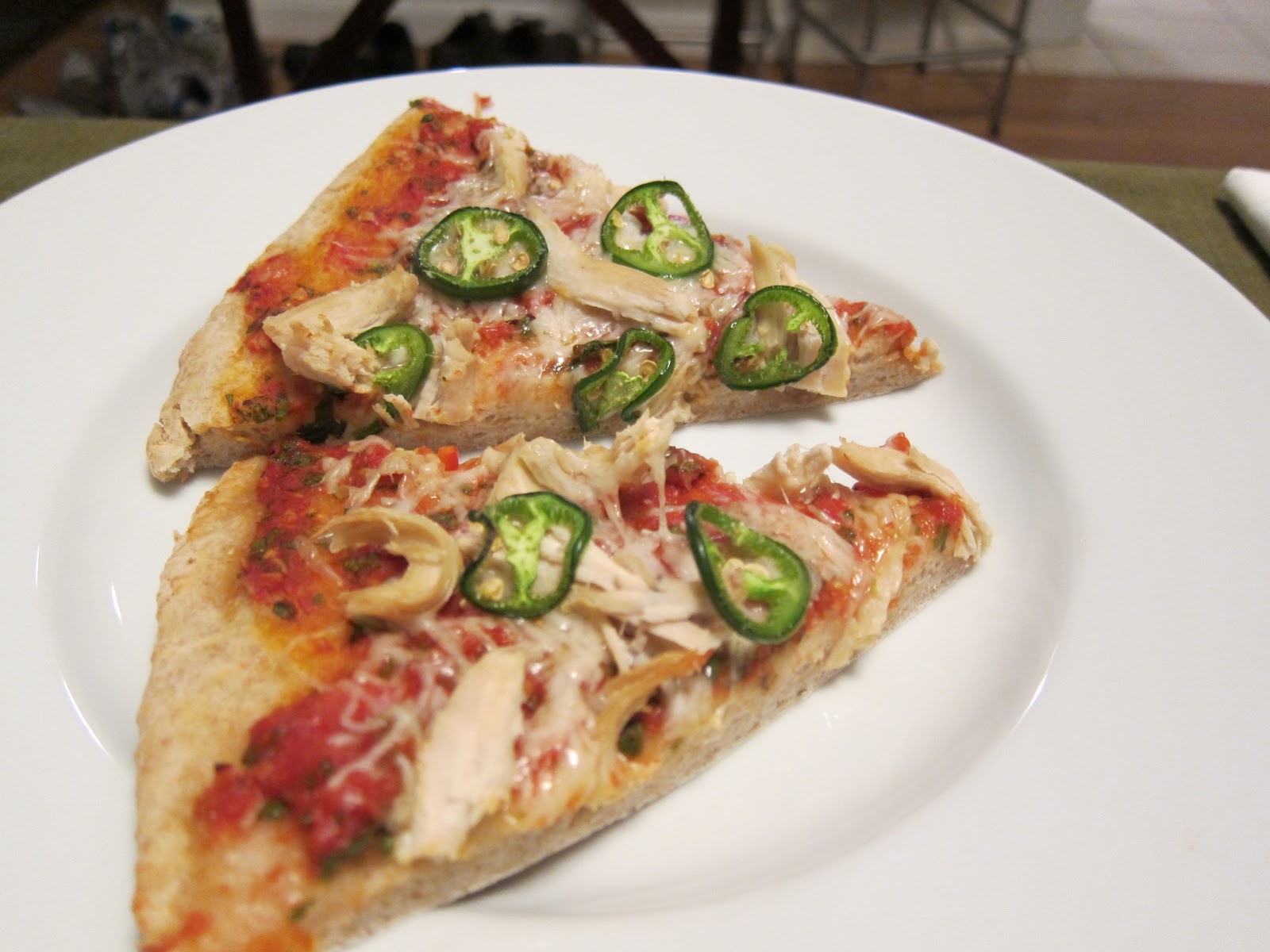 Last Meal of the Day Jalapeno chicken pizza